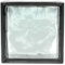 Bloc de verre réfléchissant ondulé couleur anthracite | cm 19 x 19 x 8 | Unité de vente 1 boîte de 6 pièces | Euro/pcs. 5,50