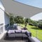 Shade Sail Post 1x1m Windproof Terrace Tarp for Pergola Post Sun Shade Sail Pergola Canopy Military White