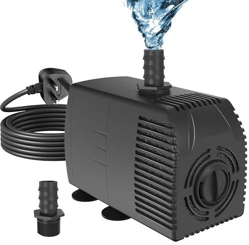 LONGRUNNEW Submersible Pump 795GPH 3000L/H,Black Aquarium Pump Water(50W) | Overheating Protection Function,Ultra Quiet Pump Water(50W),durble, with 5m Cable, for hydroponic Systems, Fountain Pumps