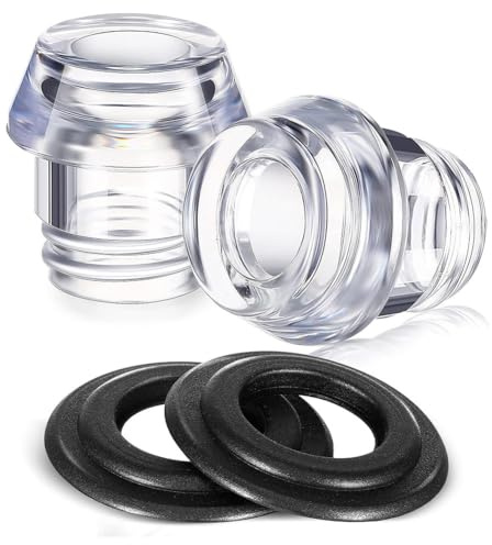 Ohulelks 2 Sets Percolator Parts Top and Washer Ring for FarberwareYosemite Coffee Percolators Replacement Coffee Pot Filters