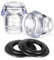 Ohulelks 2 Sets Percolator Parts Top and Washer Ring for FarberwareYosemite Coffee Percolators Replacement Coffee Pot Filters