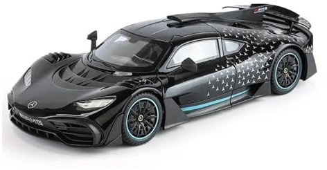 KWZGHOLJ Motorfahrzeuge Replica Auto Maßstab 1:18 for Mercedes Benz AMG ONE Hypercar Automodell Aus Metall Exquisite Replika-Fahrzeug-Sammlerstücke Fertiges Modellauto(Black)