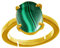 Arwacraft Manu Gems Ring für Damen und Herren, unbeheizt, unbehandelt, 8,25 Ratti, 7,75 Karat, natürlicher Malachit, für Damen und Herren, B09CL9TXMRNAMZ