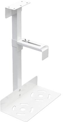 Computer Wall Mount - 360 Degree Rotation Solid Stand Adjustable Under Counter | Home Office Organization School Study Game Platform PC Case Protection Parents A