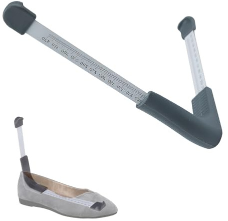 Teleskopierbar Schuhmessgerät,110-320mm Schuhmesslineal zum Messen der Schuhgröße,Fußmessgerät Schuhgrößenmessung,Schuhgrößenmesser Kinder, Fußmessgerä Zur Präzisen Größenbestimmung Von Schuhen