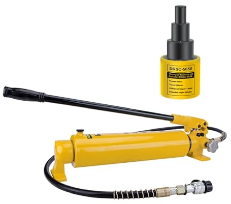 Hydraulic Jack Kit with Hand Pump, 50 Ton Capacity, 150mm Stroke, Portable Industrial Cylinder for Heavy-Duty Lifting