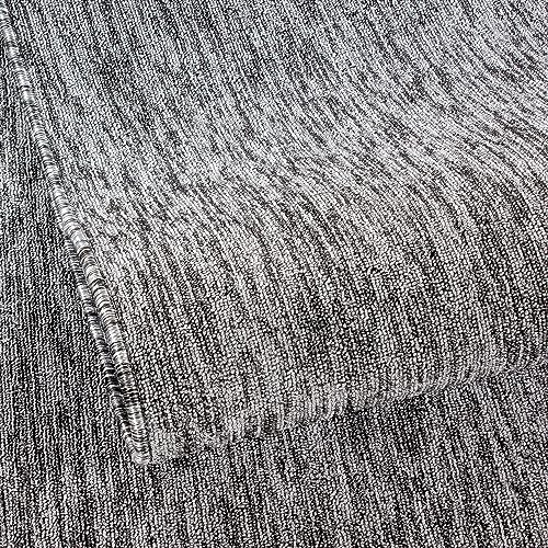 KADIMA DESIGN Moderner Teppich Uni Modern Pflegeleicht Zeitlos Waschbar Strapazierfähig Robust Rund Grau 200x200 cm Esszimmer Wohnzimmer Saugroboter geeignet | AMMER