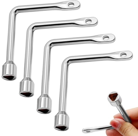 Thfaeyta 4PCS Triangle Key Set for Gas Meter Box, Bin Key, Electric Meter Cabinet Key, Utility, Disabled Toilet, Triangular Service Tool for Elevator, Fireplace, Radiator, Lamp Post