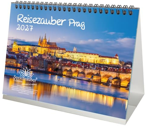Reisezauber Prag DIN A5 Tischkalender für 2027 Tschechien Urlaub Ferien - Seelenzauber