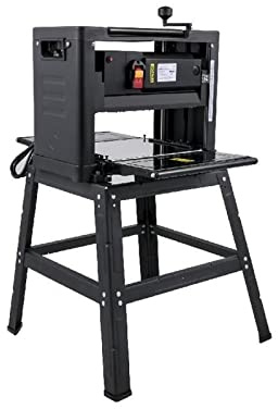 Pialla a spessore for legno elettrica da 12,5 pollici 2000W Tavolo portatile antipolvere Alimentazione automatica Carpenteria Lavorazione del Piallatrice,Alta Stabilità