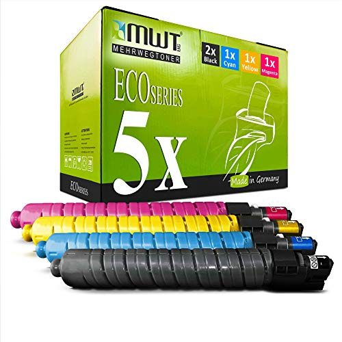 5X Kraft Office Supplies Toner kompatibel für Ricoh Aficio MP C 4000 5000 AD SPF ersetzt 841160 - 841163 Set