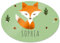 Eurofoto Türschild mit Namen Sophia und Fuchs-Motiv für Mädchen | Kinderzimmer-Schild