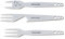 Metalgabel Set - 3 Pommesgabel aus Edelstahl - Für jeden Anlass die richtige Gabel
