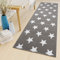 TAPISO Luxury Läufer Teppich Flur Korridor Kurzflor Brücke Designer Grau Weiss Modern Sterne Geometrisch Muster ÖKOTEX 120 x 140 cm