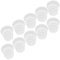 10pcs / Set paniers hydroponiques Jardin Net Tasses Pots en Plastique de pépinière Germination Pots Seau Panier pour la Culture hydroponique Jardin Balcon(Blanc)