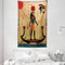 ABAKUHAUS Ägyptisch drucken Wandteppich, Sonne Alt Ägyptisch Zeitlose Anmut Antike Tradition Illustration, aus Weiches Mikrofaser Stoff Wand Dekoration Für Schlafzimmer, 140 x 230 cm, Kamel Rot