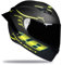Woljay Integralhelm Helm Motorradhelm Motocross Offroad Moto Street Helme Fahrrad Helme (L, Carbon-Lackierung matt)