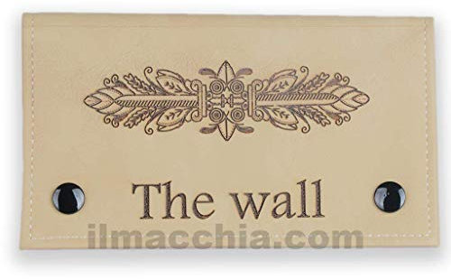 Porta tabacco a clip in eco pelle personalizzato con nome logo ecc