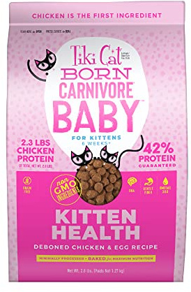 Tiki Cat Born Carnivore Baby, Chicken & Egg, 2.8 lbs Bag