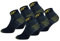 Caterpillar 6 paar Premium Sneaker Herren-Arbeitsschutzsocken, doppelte Verstärkung an Zehen und Ferse, hochwertige Garne, Baumwollschwamm (Blau, 43-46)