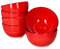 MamboCat Chrissi 6er Set Müslischalen Rot I 500 ml I Weihnachten I 6 Personen I Ø 14 cm I Schälchen, Bowl I Schüssel für Müsli, Kekse, Salat, Dessert & Co. I Steingut-Geschirr