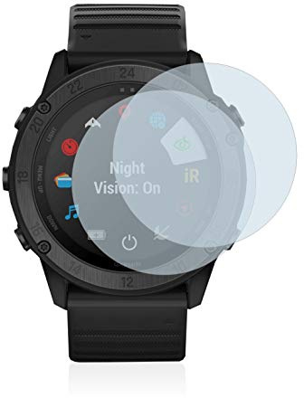BROTECT Schutzfolie für Garmin Tactix Delta | 2 Stück Transparenter Displayschutz Made in Germany Klare Full-Screen Folie Full-Cover 3D Curved Montage Kit