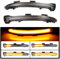 Coppia di indicatori di direzione dinamici a LED per Golf 7, MK7, GTI 7, R 7.5, Golf Sportsvan (conchiglia nera (gialla)