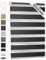 Blumtal Doppelrollo 120 x 130-155cm - Klemmfix Rollo, Rollos für Fenster ohne Bohren, Klemmrollo für Fenster & Türen, Seitenzugrollo, Schwarz