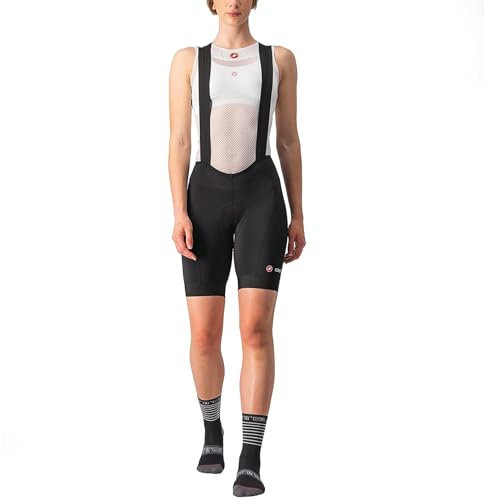 CASTELLI Damen Endurance W Bibshort Shorts, Schwarz-Weiss, S EU