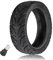 MotuTech 8 1/2 * 3 élargi Pneus Tubeless avec Valve pour Xiaomi M365 Pro Pro2 1S Lite Essential Scooter Trottinette Modifiées Antidérapant Antidéflagrant 8,5 Pouce Pneu sous Vide Rechange (1 pièce)