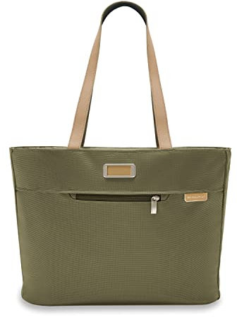 Briggs & Riley Traveler Tote - Olive Leather Bag