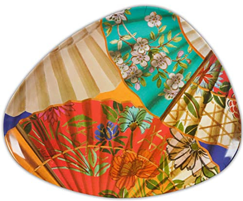 Baci Milano Piatto in melammina Linea Ventagli (38 x 28 cm)
