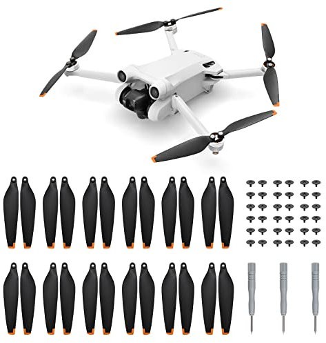 MoKo Mini 3 Pro Propeller, 24 Stück Drone Propeller Kompatibel mit DJI Mini 4 pro / 3 Pro, Geräuscharm Schnellwechsel Blätter, DJI Mini 3 Pro Zubehör mit Schrauben, Drohnen Ersatzteil für Mini 3 Pro