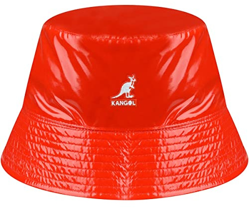 Kangol Rave Sport Bucket Wendehut Stoffhut Fischerhut Damen/Herren - mit Futter Sommer Frühling-Sommer - XL (60-61 cm) orange