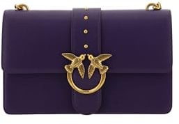 Pinko Love One Classic Cl Vitello Se, Borsa Donna, W84q_viola Uva-antique Gold, Taglia unica