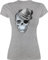 Shirt Damen - Kompatibel Oktoberfest - Totenkopf mit Filzhut - XL - Grau meliert - trachtenshirts trachtenshirt bayrische Skull Funshirts für Frauen trachtentshirt Trachten t Shirts bayrisch