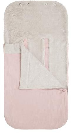 Baby's Only - Sommer Fußsack Babyschale 0+ - Fresh ECO - Atmungsaktiv und absorbierend - Hydrophile Stoff aus 100% Bio-Baumwolle - Für 5- und 3-Punkt-Gurten Autositz - Alt Rosa