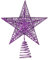 BinaryABC Christmas Tree Topper Star,Glittering Christmas Tree Decoration Ornaments,20cm (Purple)