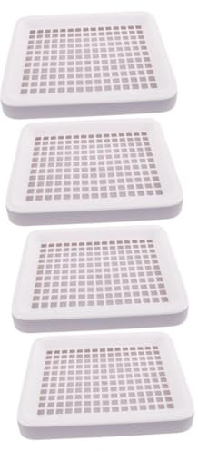 Beaupretty 4er-Box Haustiertoilette Hasenstreu-einstreu Hasen-töpfchentrainer-Ecke Käfig Toilette Katzenklo-Trainer Für Haustiere Häschen-Ecke Katzentoilette Klein Kaninchenkäfig Plastik