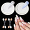 BISHENGYF Pearl Chrome Nail Powder【Super Aurora】White Chrome Nail Powder Transparent Nail Chrome Powders Clear Mermaid Nail Glitter Unicorn Manicure Decoration for Nail Art DIY Lover, Easy to Use Set