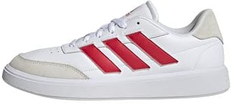 adidas Hombre Courtblock Shoes, Cloud White/Pure Ruby/Off White, 40 EU