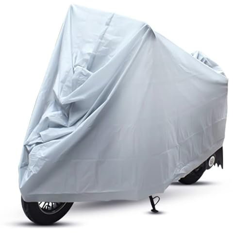 Housse de Moto Impermeable 140 x 240 cm, Bâche de Protection Exterieur Interieur, Accessoires Résistants aux Rayons UV et à la Poussière pour Scooter