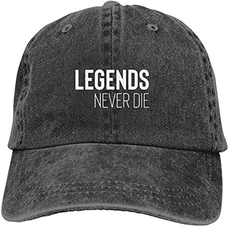 Baseballmütze Legenden Sterben Nie Freizeit Basecap Original Baseball Mütze Sport Sonnenblende Mütze Für Auf Reisen, Golf, Running