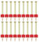 ECSiNG 100 clavos de cemento de acero de 51 x 3,1 mm para asegurar hormigón, mampostería y madera, para tapicería, taller, construcción de cocina, dorado, 863-HPW