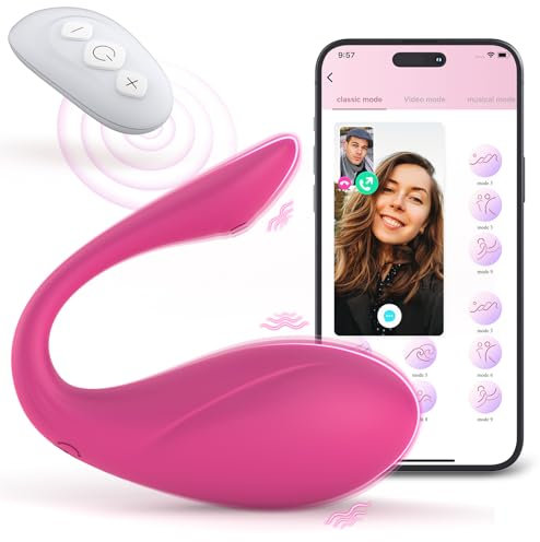 APP Remote Control Vibrator for Women, Sex Toys Wearable Panty Vagina Stimulator Bullet Egg Vibrator with 10 Vibrations, Adult Sex Toys for Women and Couple, Full Silicone Vibrating Ball