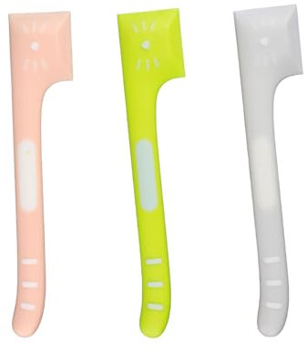 GroveEss Pet Food Can Spoon 3 PCS Dog Cat Food Mixing Scoop Pet Canned Spatula with Long Handle Silicone Feeding Spoon for Wet Food Feed Can