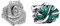 Doyafer 925 Sterling Silber Funkelnde Rose in Blüte Charm Grüne Blätter Charm Anhänger Set für Frauen Armbänder, Halsketten, Urlaub Geburtstagsgeschenke für Freunde und Familie, DIY Armbänder