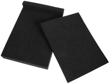 Parliky Schaumstoff 2st Anti-vibrations-schwammpolster Schallisolierungspads Desktop-lautsprecher Schwamm Geräusch Lautsprecher Für Den Desktop Schallunterdrückender Schaum Vibrationskissen Black