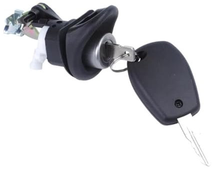 Viviance Serrure de coffre de hayon de voiture avec clé compatible avec Renault Twingo 93-07 compatible avec Dacia Logan 04-12 Sandero 08-12 - 1 PIÈCE