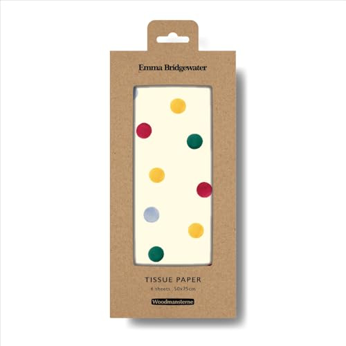 Emma Bridgewater Polka Dot Tissue Paper Giftwrap Celebration Gift Wrapping 613760 by Woodmansterne